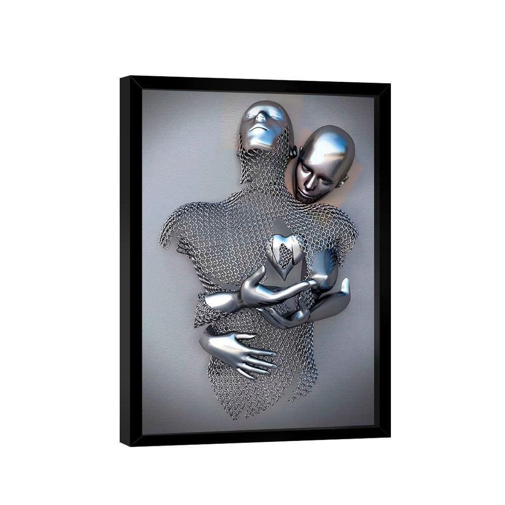 Quadro Casal Metal 3d -- Br Artes