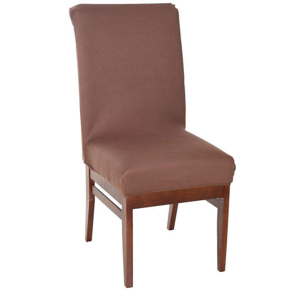 Capa De Cadeira Malha Gel Bene Casa Marrom