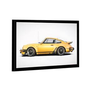 Quadro Porsche 911 Amarelo Lado -- Br Artes