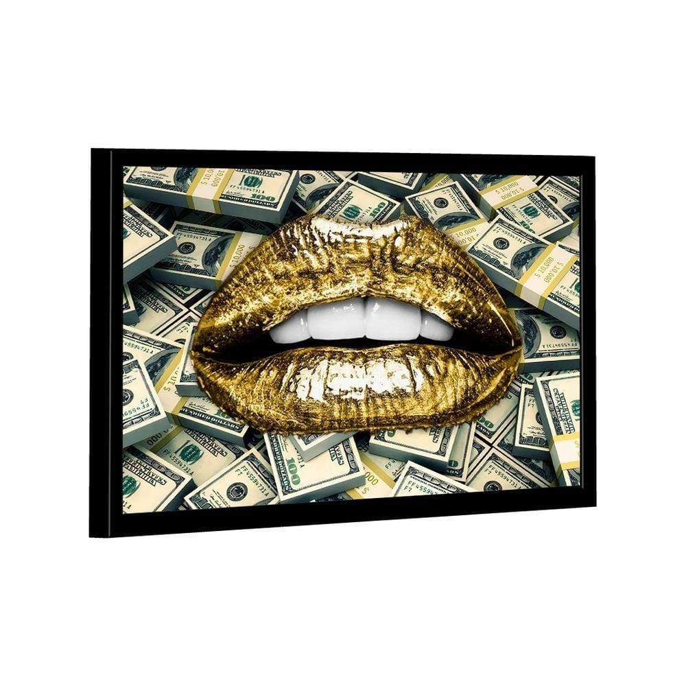 Quadro Mouth Dollars -- Br Artes