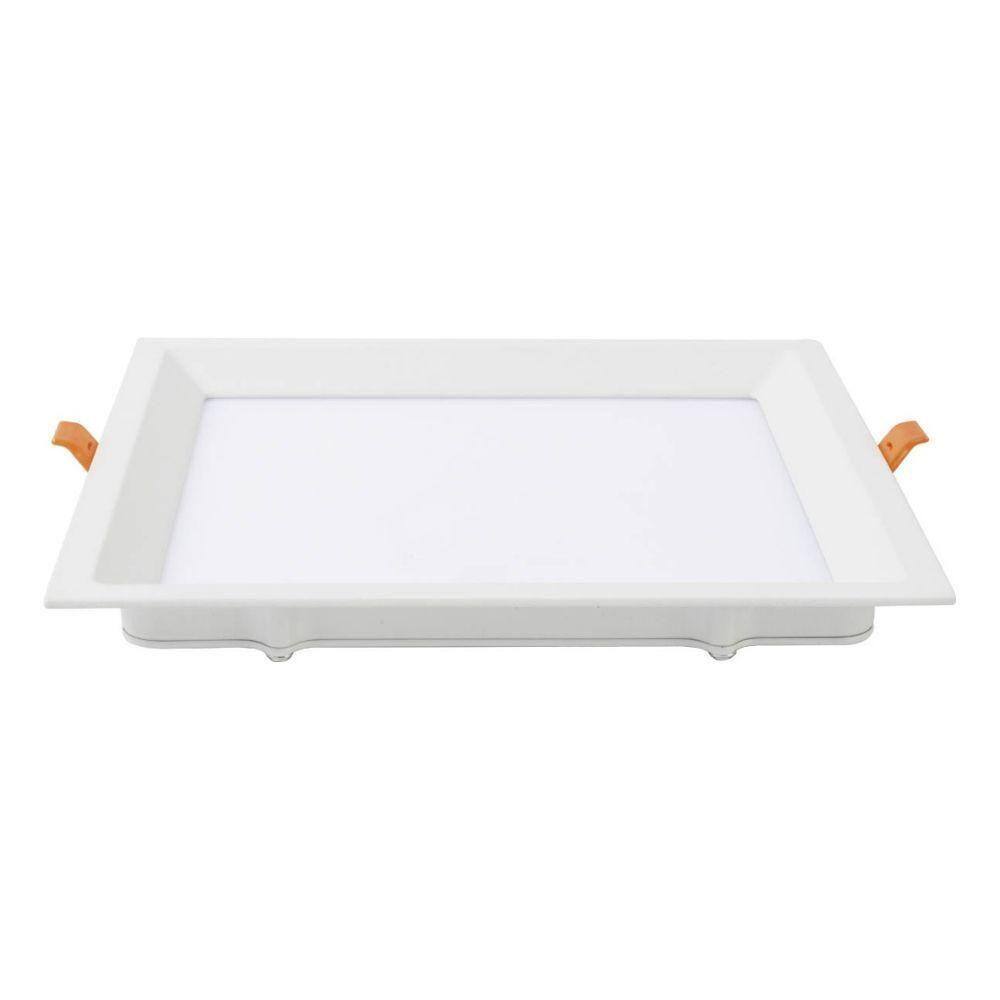 Painel De Led Quadrado Embutir Recuado 15w Bivolt Blumenau 6500k Luz Fria