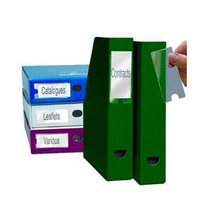 Porta Etiquetas Auto Adesivo 20X150Mm Embalagem Com 5 Unds