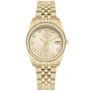 Relógio Technos Feminino Ref: 2117lfk/1d Clássico Riviera Dourado