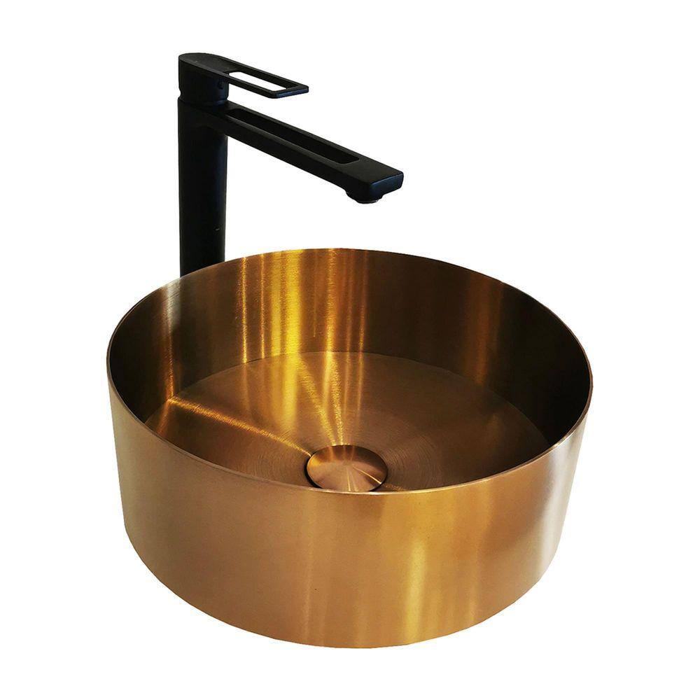 Cuba De Apoio Redonda Inox Rose Gold Rc 27