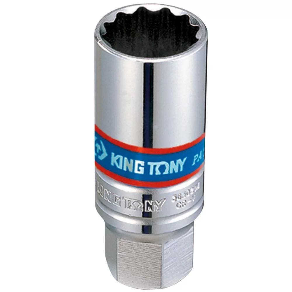 Soquete Vela Estriado Borracha 16Mm X 3/8 - 363016 King Tony