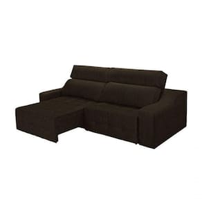 Sofá Top Lubeck Retrátil Reclinável 250 Café - Ws Estofados