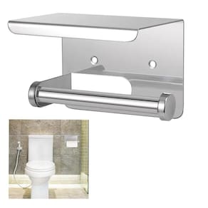 Suporte Papel Higienico Inox Banheiro Lavabo Prateleira Suporte Porta Objeto Apoio Organizaçao Resistente