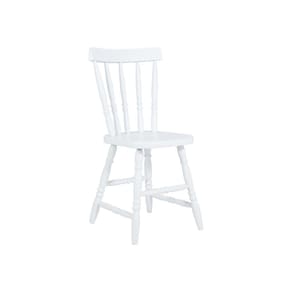 Cadeira Ditália Madeira Maciça Eucalipto Cor:branco Branco