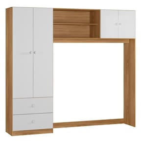 Conjugado Infantil 4 Portas 200 Cm 9250 Nature Branco Plla Nature Branco