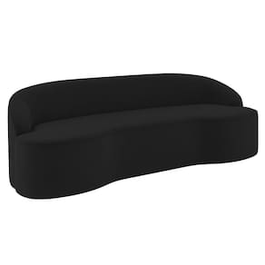 Sofá 2 Lugares Para Sala De Estar Living 150cm Theo D06 Veludo Preto - Mpozenato