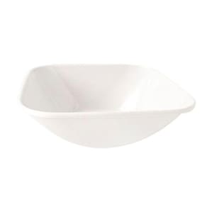 Kit 02 Tigelas Melamina Quadrada Branca 1,150ml