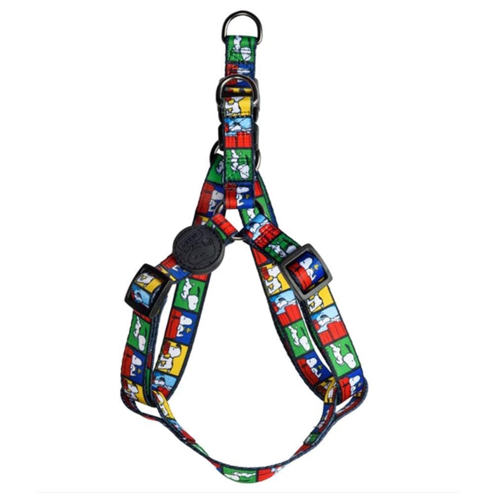 Coleira Peitoral de passeio para cachorro Snoopy Film Color Quadrinhos Zooz Pets Ajustável