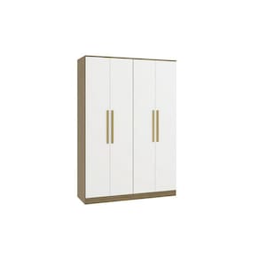 Guarda-roupa 4 Pts 2 Gvts Kappesberg Adapt Nogueira-branco