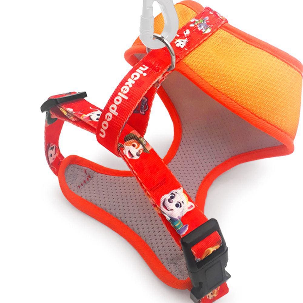 Coleira Roupinha Colete Peitoral Patrulha Canina para Cachorro Chalesco Paw Patrol Laranja