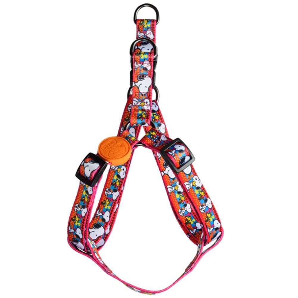 Coleira modelo Peitoral de passeio para cachorro Snoopy Unix Rosa Pink Zooz Pets