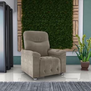 Poltrona Reclinável MX38 Virtus Veludo Cappuccino E434 - Matrix