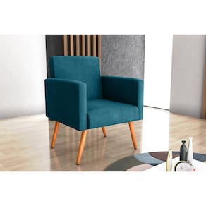 Poltrona Decorativa Dallas Turkey Petroleo F442 - Matrix