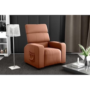 Poltrona Reclinável MX67 Pulse Veludo Ferrugem E435 - Matrix