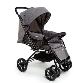 Carrinho de Bebê Passeio Tipo Berço Choice Cinza Voyage