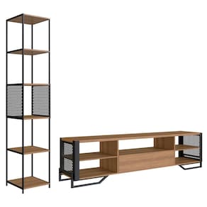 Rack 1 Gaveta Estante Com Prateleira Industrial 17x23 Mell Preto Pp Mell Preto