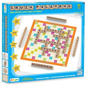 Jogo Cruza Palavras Educativo 120 Letras Madeira 707 Junges