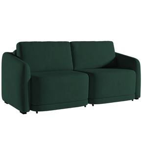 Sofá Cama Casal Para Sala 176cm Polska K04 Veludo Verde - Mpozenato