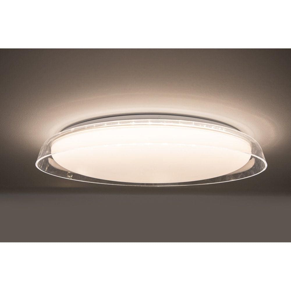Plafon Miska d53cm a8cm 1xled 42w 3000k 2300lm Transparente