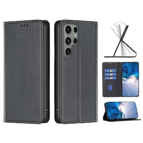 Capinha Carteira Flip Samsung S24 Ultra Com Porta Cartão