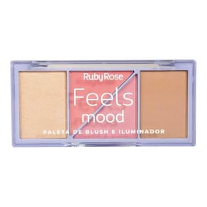 Paleta De Blush Iluminador Contorno Feels Mood 01 Ruby Rose