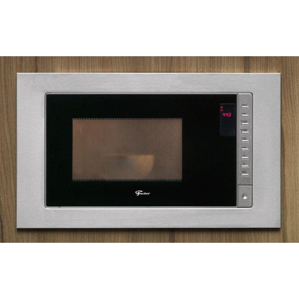 Micro-Ondas Fischer Fit Line Embutir 25 Litros Moldura Inox