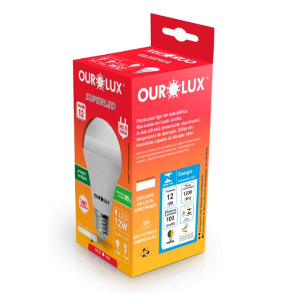 Superled Ouro 12W BIV 6500K CX - Ourolux