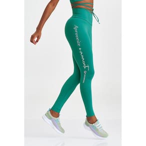 Legging NZ com Silk na Lateral Cajubrasil Verde Salvia
