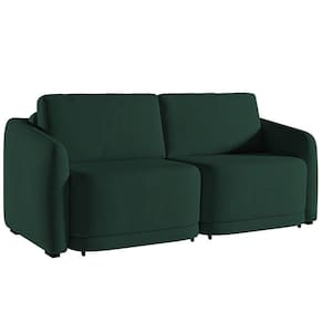 Sofá Cama Casal Para Sala 216cm Polska K04 Veludo Verde - Mpozenato