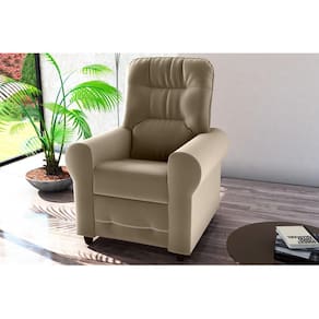 Poltrona Reclinável MX24 Clio Veludo Cappuccino E434 - Matrix