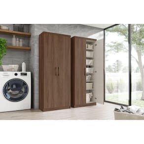 Guarda-Roupa Multiuso Margarida 02 Pts. Castanho - Henn