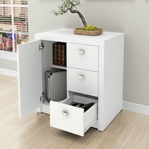 Balcão para Escritório 1 Porta 3 Gavetas ME4111 Tecnomobili