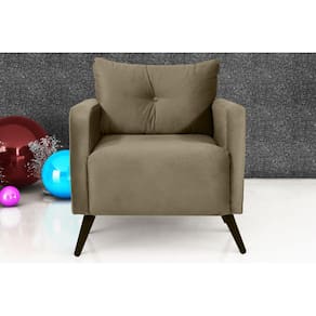 Poltrona Decorativa Bahamas Turkey Cappuccino F440 - Matrix