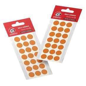 Etiqueta Redonda 15 mm Com 210 Und Laranja Grespan