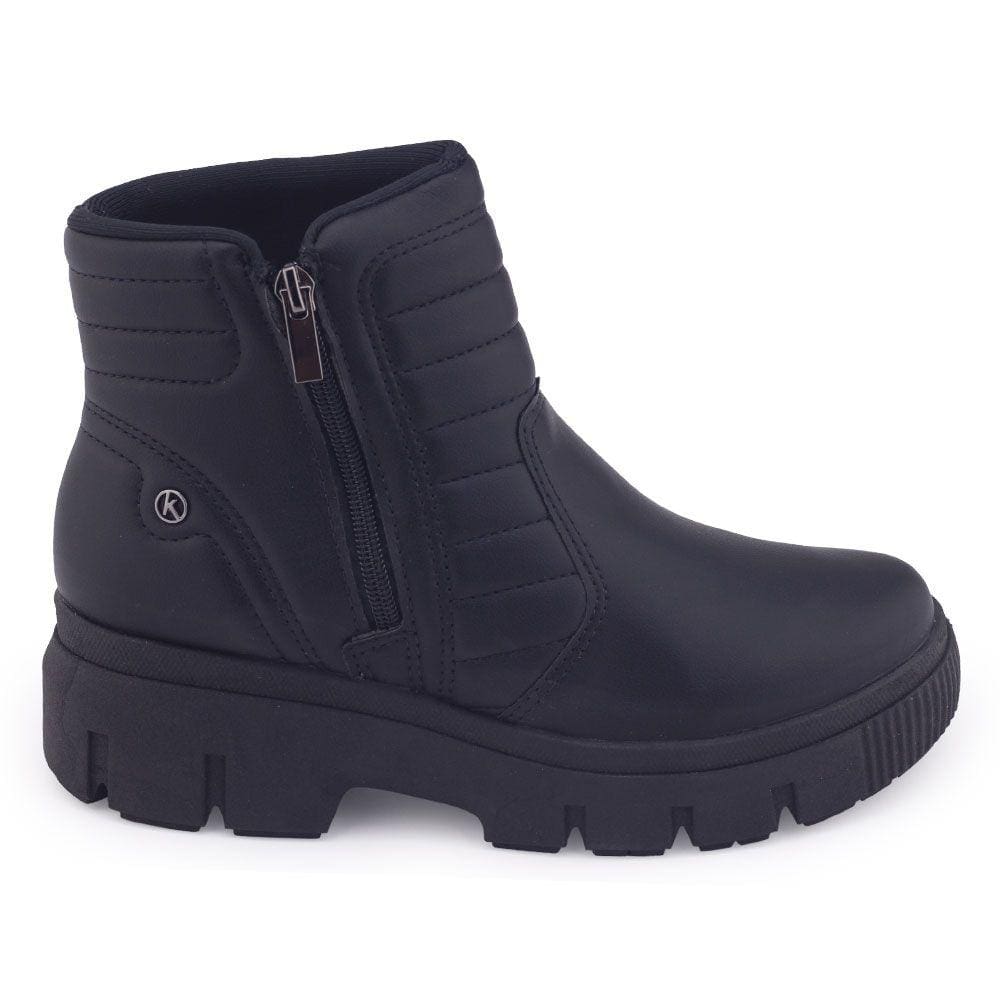 Bota Coturno Fem Kolosh C3367 Cano Baixo zíper 6cm