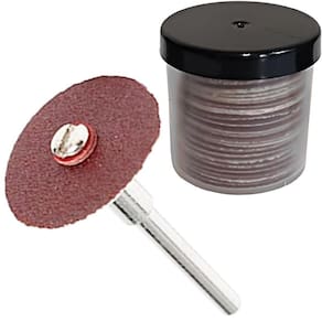 Kit 35 Disco De Lixa 20Mm Para Haste 3Mm Micro Mini Retífica