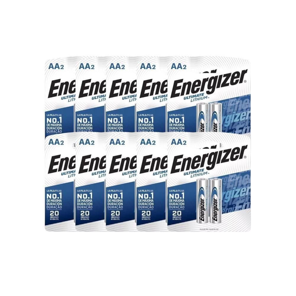 Kit com 20 Pilhas Energizer Ultimate A Mais Duravel do Mundo