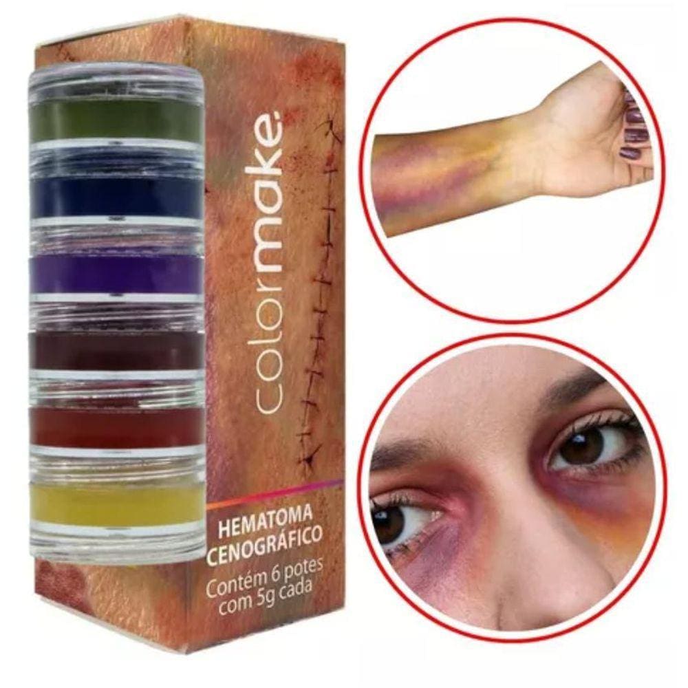 Kit Hematoma Maquiagem Efeitos Especiais Colormake