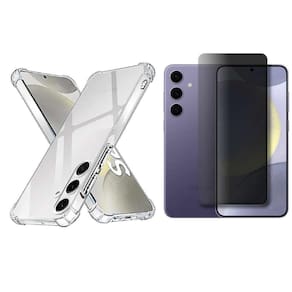 Kit Capinha + Película Privacidade Vidro 3D Para Samsung S24