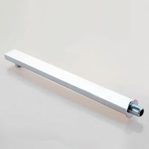 Ducha de Inox Quadrada 30x30 cm de Parede Cromada Braço Redondo PEX