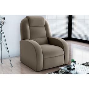 Poltrona Reclinável PMX1 Civic Veludo Cappuccino E434 - Matrix
