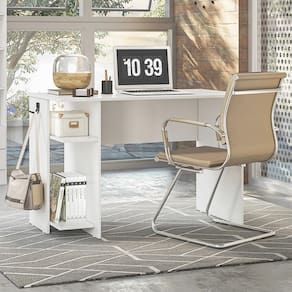 Mesa p/ Escritório 3875 Qmovi Branco