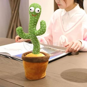 Brinquedo Infantil Cacto Dançante Pelúcia 120 Músicas Usb