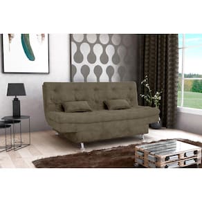 Sofá Cama Salomé Suede Cappuccino B255 - Matrix
