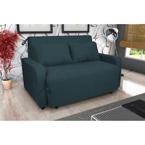 Sofá Cama Amora Suede Petroleo B257- Matrix