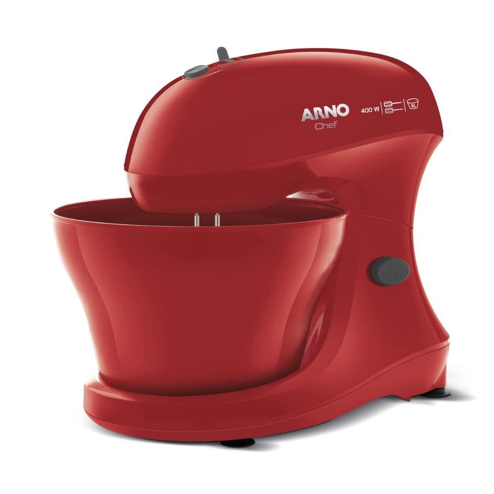 Batedeira Arno Chef 400W 5 Litros Vermelha SM02 - 220V